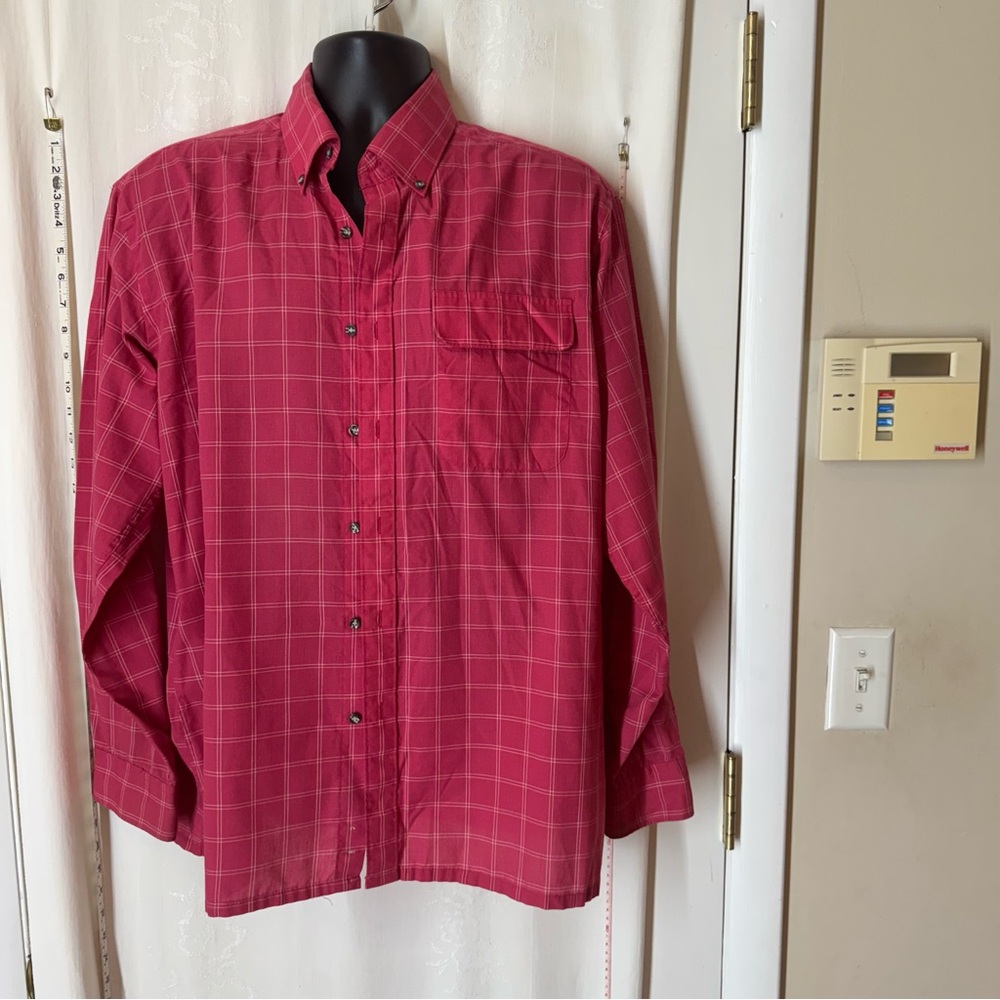 Vintage Carl Michaels Pink Plaid Button Down Shirt